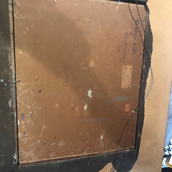 Hobart Nichols “The White Gate” Oil painting in original frame (13x16 w/o frame) - Picture 5 of 6